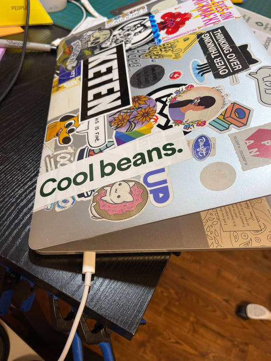 Cool beans sticker