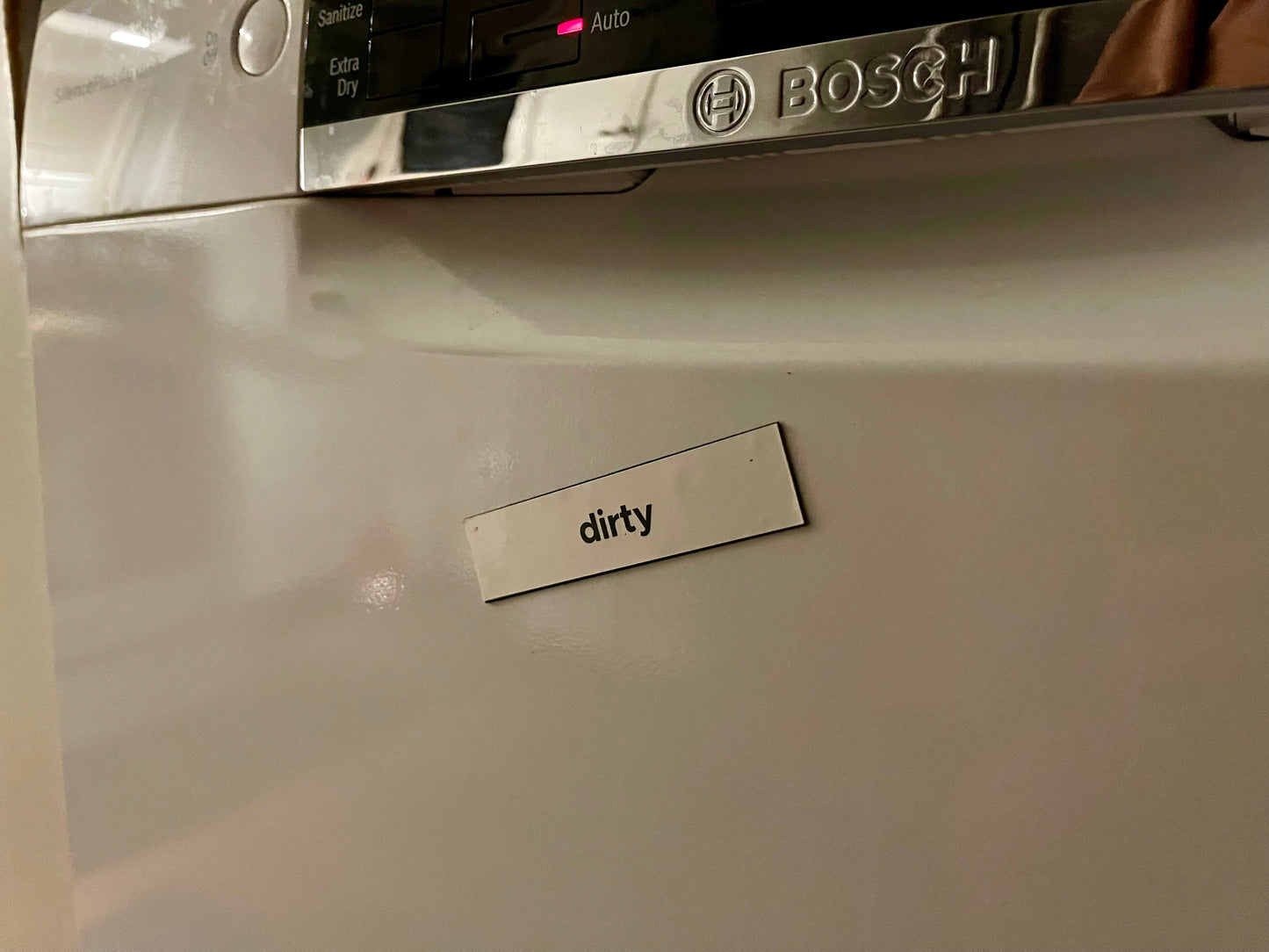 Clean / dirty dishwasher magnet sticker